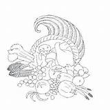 Coloring Cornucopia Webstockreview Sketch Page sketch template