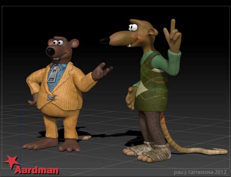 CHICKEN RUN nick & fetcher 3D Model $100 - .ztl - Free3D