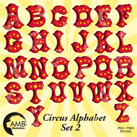 Circus Font Alphabet