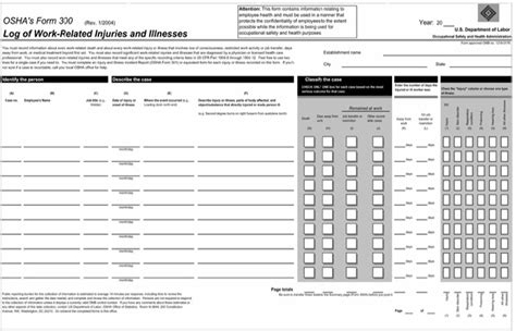OSHA 300 LOG FILLABLE EBOOK DOWNLOAD