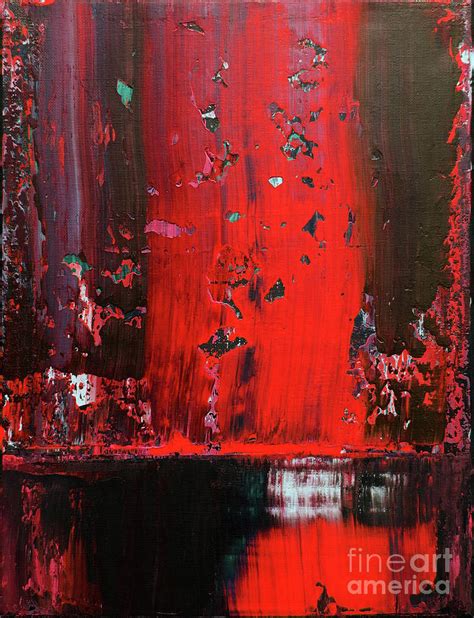 Red black abstract painting. Sunset abstract Painting by Green Palace - Pixels