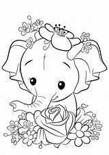Printable Baby Elephant Coloring Pages sketch template