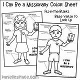Coloring Kids Missionary Pages Missions Church Activities School Sunday  sketch template