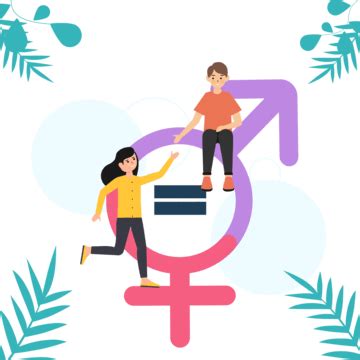 Promoting Gender Equality In Flat Design, Gender Equality, Promoting, Flat Design PNG and Vector ...