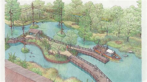 Rendering: Audubon Zoo to overhaul monkey exhibit and add island - Axios New Orleans