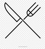 Silverware Coloring Page  Line Art HD Png Download Vhv sketch template
