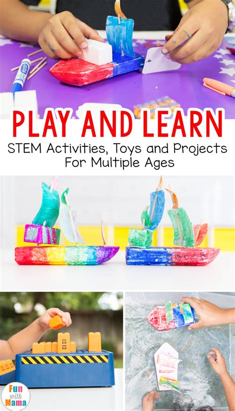 Play and Learn - STEM Activities + Toys for Multiple Ages! - Fun with Mama