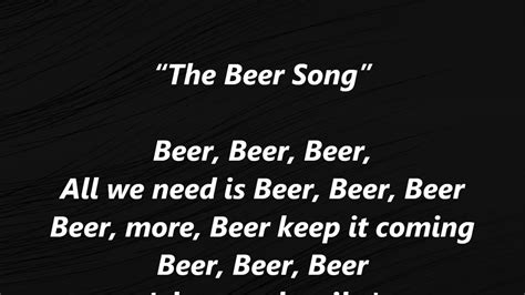 The BEER SONG All You Need Is Beer trending Budweiser Miller Coors Lite ...