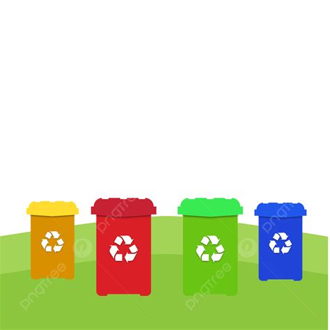 Trash And Recycling Clipart Transparent PNG Hd, Vector Color Recyclable ...