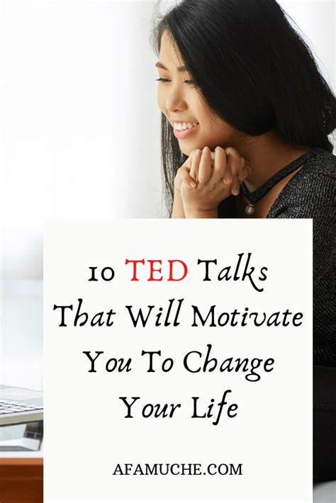 10 Best Motivational Ted Talks That Will Change Your Life - Afam Uche