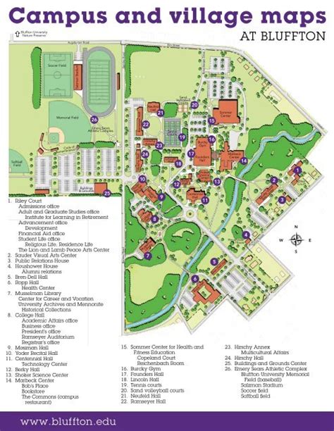 Printable campus map - Bluffton University