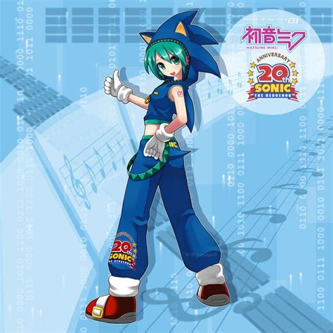 Sonic Miku by qrullgx13.deviantart.com on @deviantART Hatsune Miku Vocaloid, Miku Chan, Anime ...