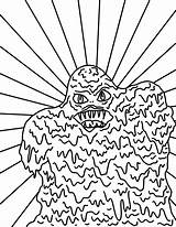 Slime Monster Coloring Pages sketch template