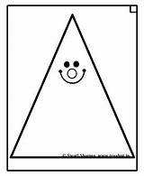 Triangle Coloring Page Preschool sketch template