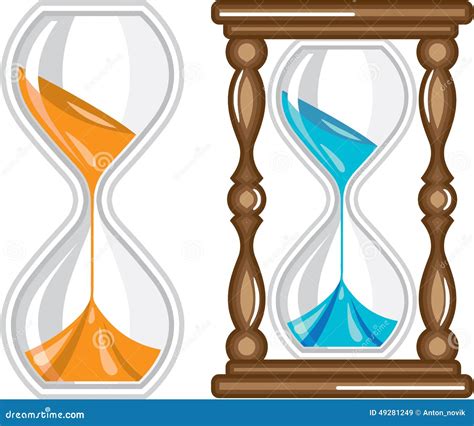 Sand Clock vector stock vector. Illustration of instrument - 49281249