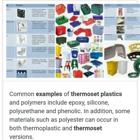 Thermosetting Plastics Examples