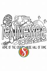 Free Tennessee Coloring Pages — Stevie Doodles sketch template