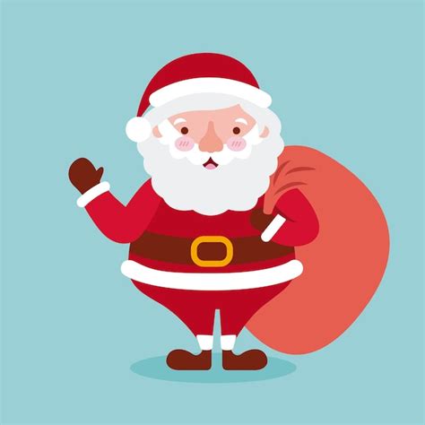 Premium Vector | Santa claus cartoon