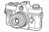 Camera Coloring Page Drawing For Kids Graphic By MyCreativeLife  sketch template