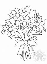 Free Printable Flower Bouquet Coloring Pages sketch template