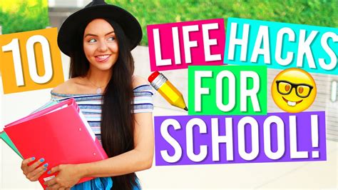 10 Back to School Life Hacks! 2016! Easy Life Hacks + DIY Life Hacks You Need To Try! - YouTube