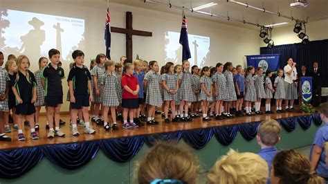 Australian National Anthem - Peace Lutheran College Cairns ANZAC Day 2018 - YouTube