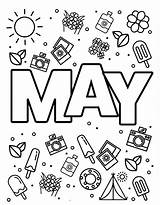 May Coloring Pages Free Printable PDF sketch template