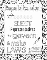 7 Principles Of Government Coloring Pages By Social Studies USA sketch template