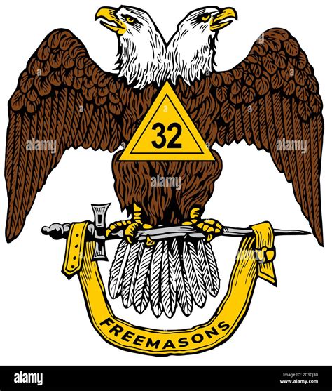 scottish rite york freemasonry 32 degree master mason illustration ...