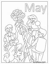 Free MAY Coloring Pages For Download Printable PDF sketch template