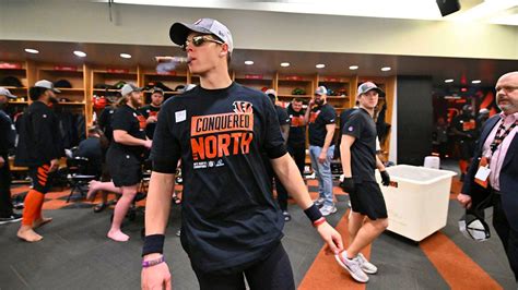 Joe Burrow And The Cincinnati Bengals Celebrate Sunday’s Victory With ...