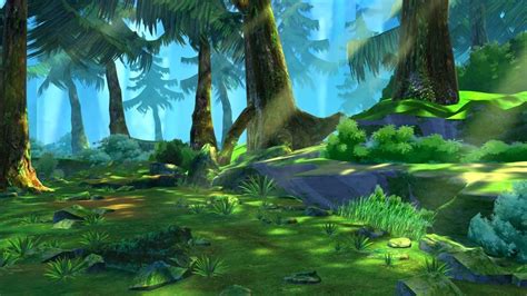 cartoon forest scene 02 3d model max tga 2 | Forest cartoon, Forest illustration, Anime scenery