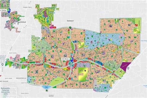 DHA Multan Latest Map | Map, Multan, Google satellite