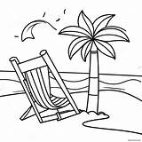 Realistic Beach Scene Coloring Page 12001 9891 sketch template