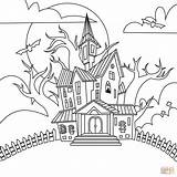 Haunted House coloring Page  Free Printable Coloring Pages sketch template