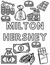 Milton Hershey Coloring Pages Freebie By Missleatherman  TPT sketch template