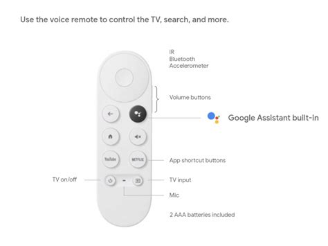 Chromecast with Google TV (HD) Snow GA03131-US