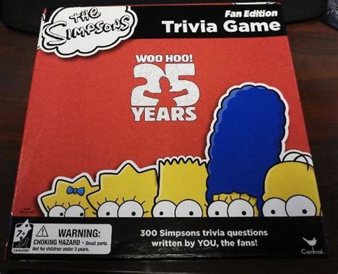 The Simpsons Trivia Game: Fan Edition Board Game | BoardGames.com | Your source for everything ...