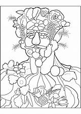 Giuseppe Arcimboldo  Vortumnus Vertumno 1590 Masterpiece sketch template