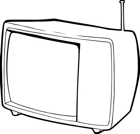 Television Outline | Free download on ClipArtMag