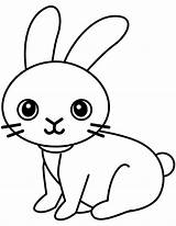 Rabbit Coloring Pages  Free Printable For Kids sketch template