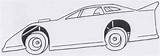 Dirt Late Models Coloring Pages sketch template