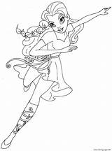 Poison Ivy Super Hero Girls DC Coloring Page Printable sketch template