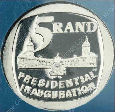 SA Mint - Proof R5 Presidential Inauguration In Perspex Case - Mintage 10,000