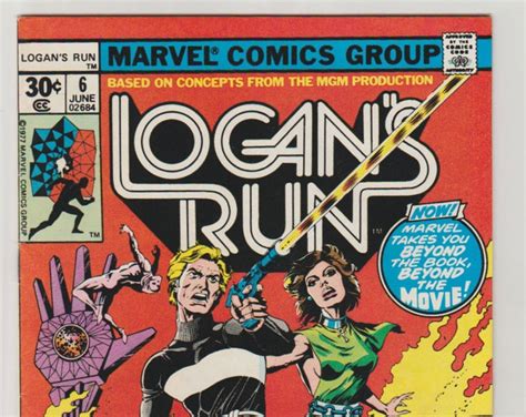 Logan's Run Vol 1, 6, Bronze Age Comic Book. VF 8.5. June 1977. Marvel ...