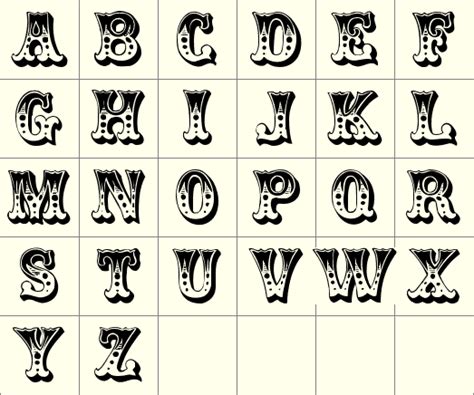 Font Circus - Fonts | Lettering fonts, Clip art vintage, Circus font