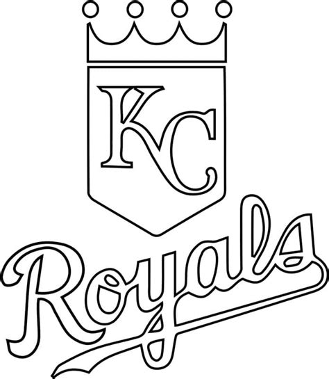 Kansas City Royals Logo coloring page - Download, Print or Color Online for Free