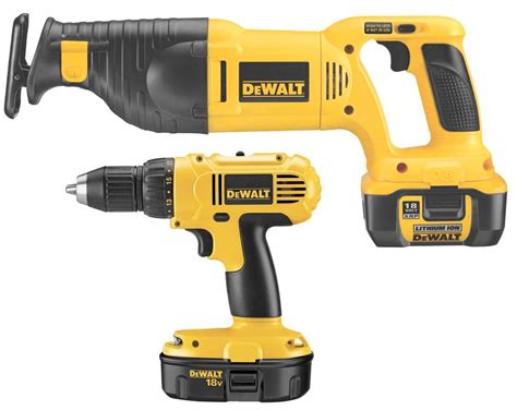 DEWALT DC759CA 18-Volt Compact Drill/Reciprocating Saw Combo Kit ...