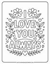 Cute Love Coloring Pages 9 Free Printable  Easy sketch template