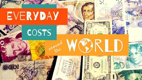 Travel Tips - Everyday Costs Around the World - YouTube